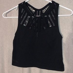 Black Crop Top